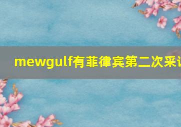 mewgulf有菲律宾第二次采访