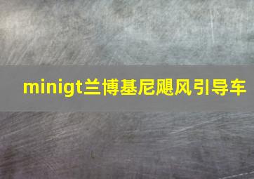 minigt兰博基尼飓风引导车