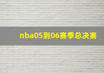 nba05到06赛季总决赛