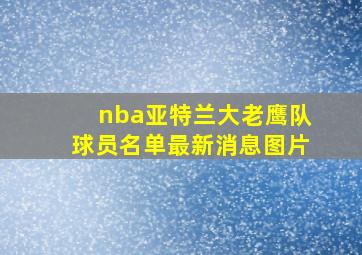 nba亚特兰大老鹰队球员名单最新消息图片