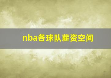 nba各球队薪资空间