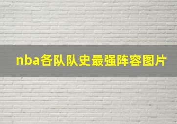 nba各队队史最强阵容图片