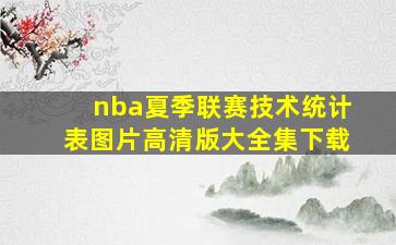 nba夏季联赛技术统计表图片高清版大全集下载