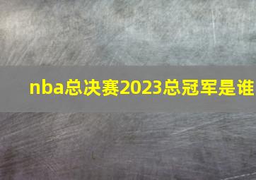 nba总决赛2023总冠军是谁