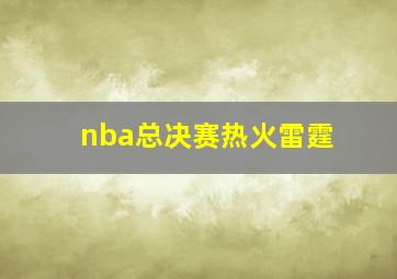 nba总决赛热火雷霆