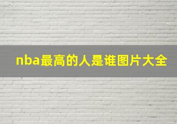 nba最高的人是谁图片大全