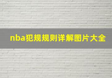 nba犯规规则详解图片大全