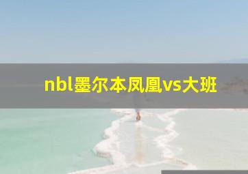 nbl墨尔本凤凰vs大班