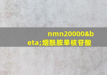 nmn20000β烟酰胺单核苷酸