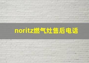 noritz燃气灶售后电话