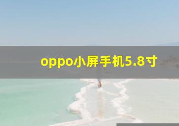 oppo小屏手机5.8寸