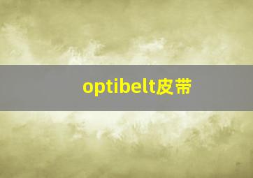 optibelt皮带