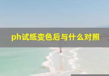 ph试纸变色后与什么对照