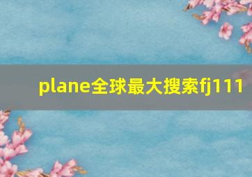 plane全球最大搜索fj111