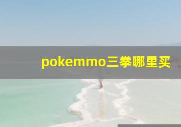 pokemmo三拳哪里买