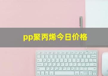 pp聚丙烯今日价格