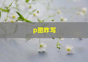 p图咋写