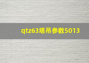 qtz63塔吊参数5013