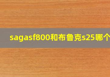 sagasf800和布鲁克s25哪个好