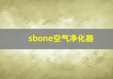 sbone空气净化器