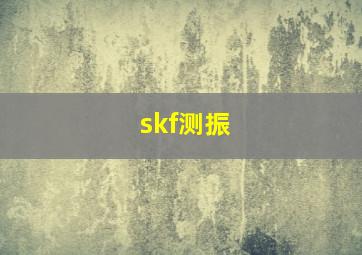 skf测振