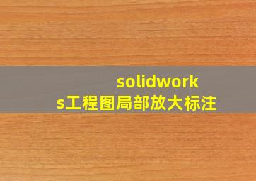 solidworks工程图局部放大标注