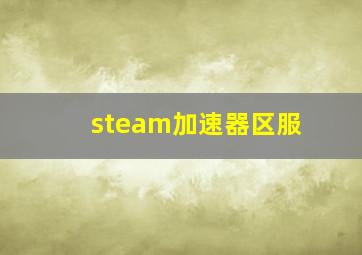 steam加速器区服