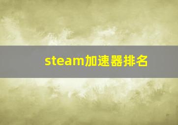 steam加速器排名