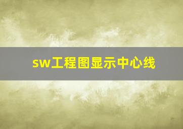 sw工程图显示中心线