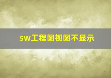 sw工程图视图不显示