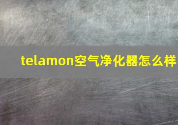 telamon空气净化器怎么样