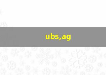 ubs,ag