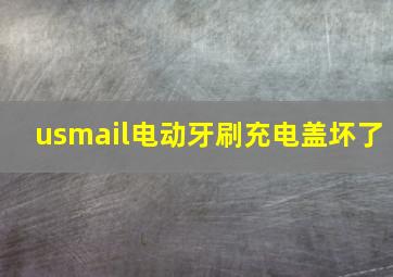 usmail电动牙刷充电盖坏了