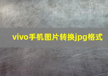 vivo手机图片转换jpg格式