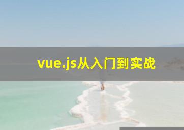 vue.js从入门到实战