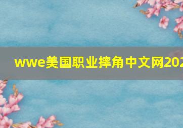 wwe美国职业摔角中文网2020