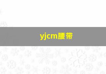 yjcm腰带