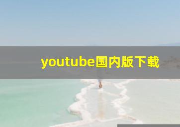 youtube国内版下载