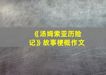 《汤姆索亚历险记》故事梗概作文