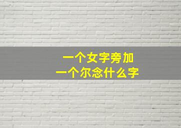 一个女字旁加一个尔念什么字