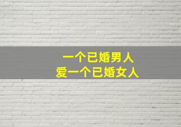 一个已婚男人爱一个已婚女人