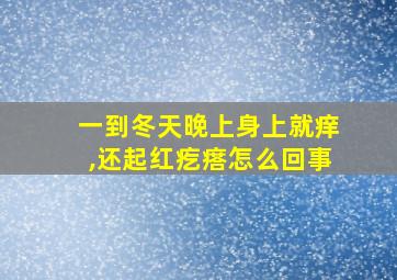 一到冬天晚上身上就痒,还起红疙瘩怎么回事