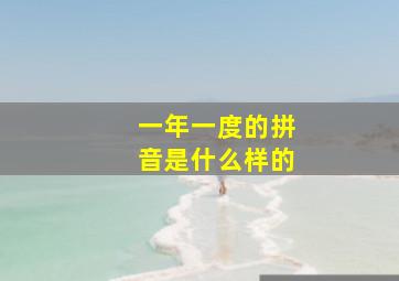 一年一度的拼音是什么样的