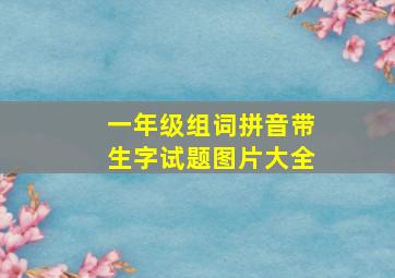 一年级组词拼音带生字试题图片大全