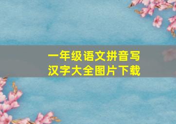 一年级语文拼音写汉字大全图片下载