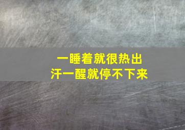 一睡着就很热出汗一醒就停不下来