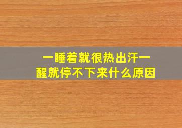 一睡着就很热出汗一醒就停不下来什么原因