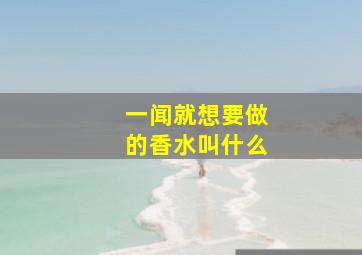 一闻就想要做的香水叫什么