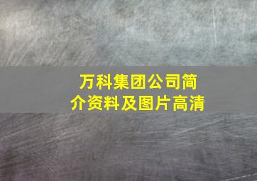 万科集团公司简介资料及图片高清