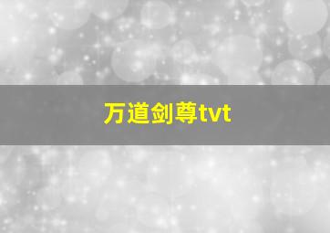 万道剑尊tvt